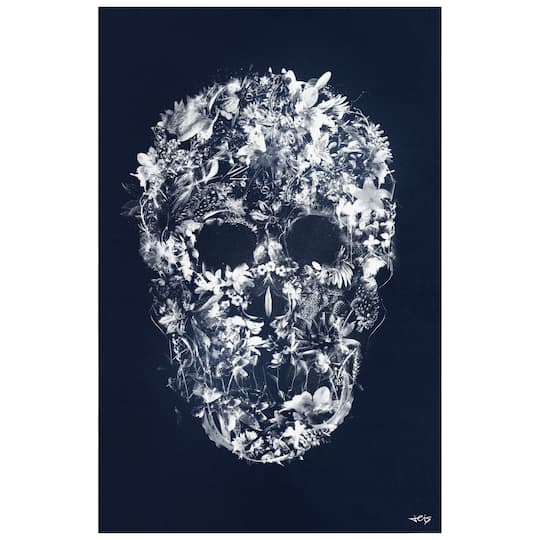 Empire Art Direct 5ft. x 7.5ft. Skull Silhouette I Tapis D'Art Washable Area Rug